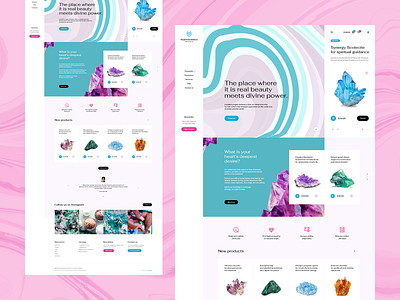 Angelic Guidance Cristals 💎 branding design ecommerce illustration landingpage minimalist onepage shop ui ux web webdesign webdesigner website wordpress