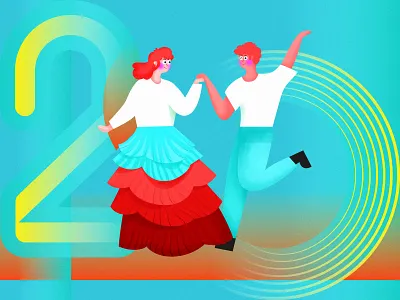 dance app branding design illustration logo ui ux