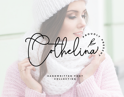 Cothelina brand branding creative design envanto font font design lettering logo lovely market rantaustudio rantautype sweet type