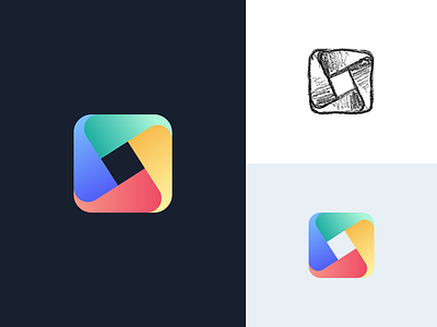 Tailwind UI Kit Placeholder Logo geometric gradient mark symbol