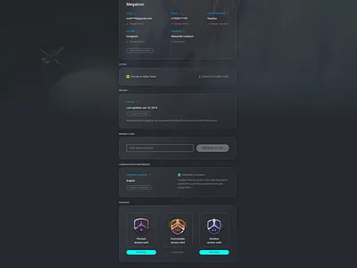 Population Zero Account Management System design ui ux website