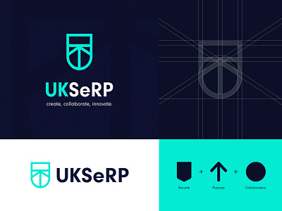 UKSeRP - Logo redesign proposal brand brand identity branding branding design creative logo data data platform design dynamic logo grid identity identity branding identity design logo logo design logo designer monogram platform research strapline