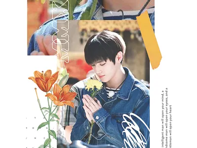 TAEYONG NCT adobe illustrator adobe indisign adobe photoshop collage flower korean kpop nct photo collage taeyong