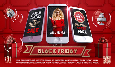 Black Friday Flyer black friday branding event flyer invitation poster promotion sale shopping template
