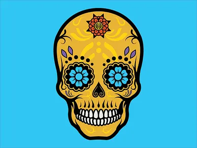 Freakstyle Sugarskull day of the dead dios de los muertos graphicdesign halloween illustrator sugar skull