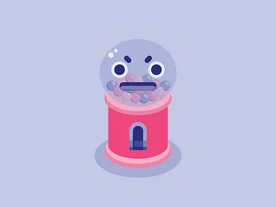 GUMBALL TURRET (Salty Escape) cartoon cartoon character cartoony characterdesign digiral art digital illustration flat flat illustration food food character game game art game artist game illustration gumball salty snack snack character sweet turret