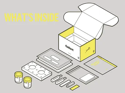 Vet Kit contents flatlay illustration illustrator isometric kit line line illustration package packaging sample science startup technical technical illustration tools vector vet veterinarian veterinary