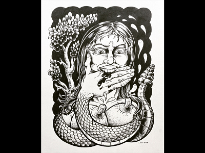 Cool Story cartoon drawing fine art illustration ink lowbrow painting personal work quirky surreal