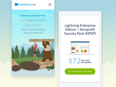 Salesforce.org — Get Started Mobile digital hz product ui ux website