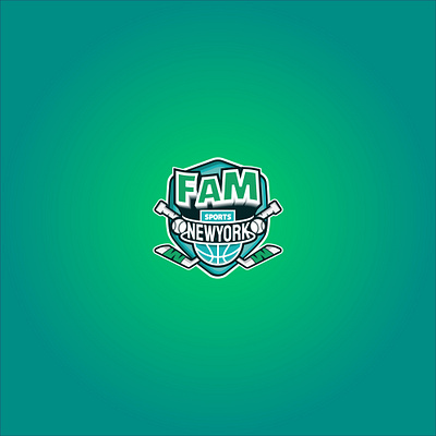 FaM sport Network branding design icon illustration logo nyc podcast vector