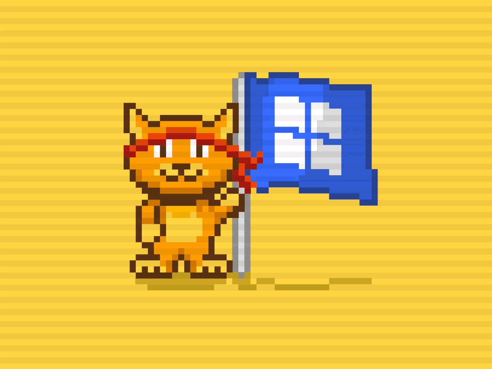 Ninja Cat 80s 8bit 90s cat microsoft ninja pixel retro