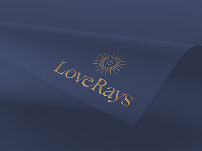 Love Rays - Gold Logo app brand brand identity branding child children childrens book design heart heart logo identity identity design illustrator logo love ogg rays sun