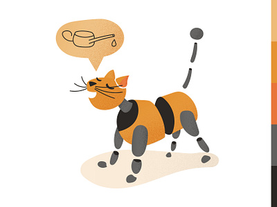 Weekly warm-up #6: Purr Bot 2.0 Character design adobe illustrator cc cat cat character cat illustration cat robot character design design digital illustration dribbble dribbbleweeklywarmup flat illustration orange orange tabby robot robot illustration vector