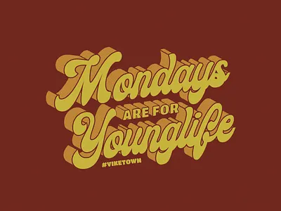 Groovy T-Shirt Type design digital painting funky groovy photoshop textured typography vintage young life