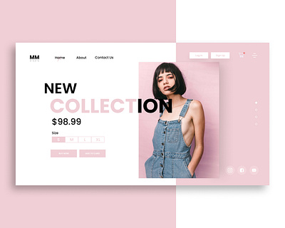 MM FSHN adobe design fashion layout page page design product ui ux web website
