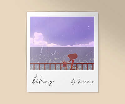 Biking background design digital art illustration photoshop