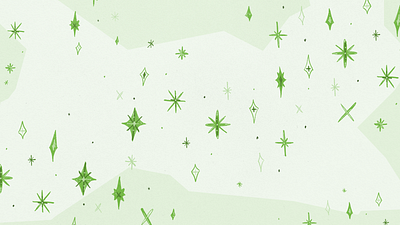 Snowflakes in Green digital digital illustration green hand drawn shape snowflakes texture