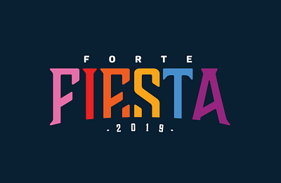 Forte Fiesta Logo branding design logo typography vector