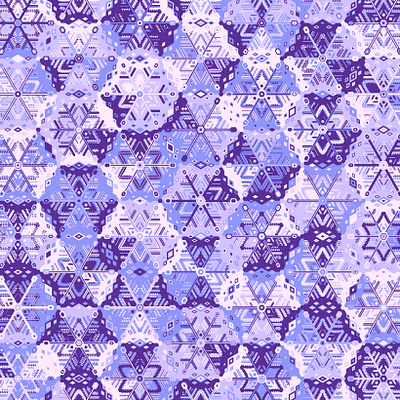 'QuietBlizzard' digital art estampa frost frozen generative geometric geometry ice illustration pattern pattern design repeating snow snowflake vector winter