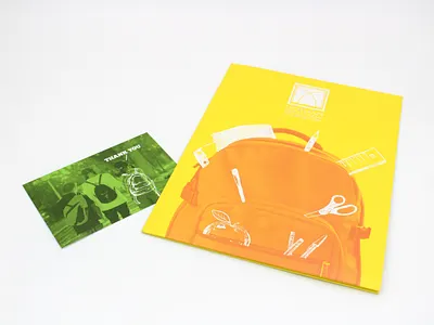 Dothan Education Foundation art branding design folder graphic graphic design illustration postcard print sheet typography