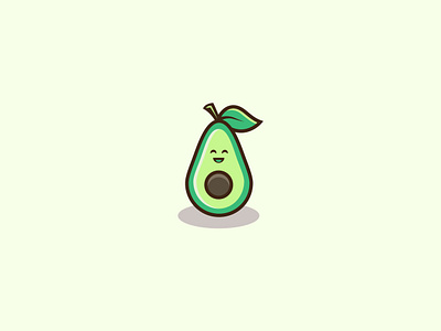 Happy Avocado design flat graphic design icon illustration illustrator logo logo design logobook logobranding logoidea logoinspiration logoinspirations vector