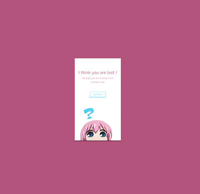 404 error page animation anime app color daily 100 challenge dailychallenge dailyui design flat mobile ui ux