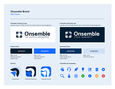 Onsemble Conference + Community Re-design branding design favicon logo vector