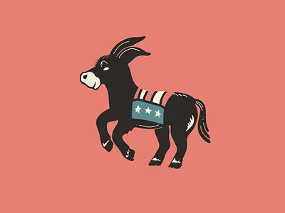 Party Animal 2020 debate democracy democrat democratic donkey election icon illustration politics primary