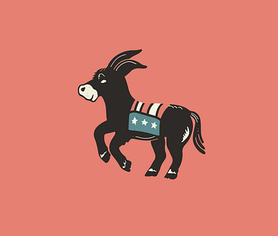 Party Animal 2020 debate democracy democrat democratic donkey election icon illustration politics primary