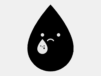 You're tearing me apart icon illustration minimal sad tear teardrop tears texture vector