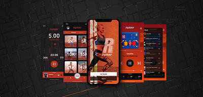 Runnr app design animation design ios app photoshop ui ux xd design