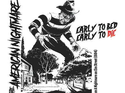 The American Nightmare design illustration vector
