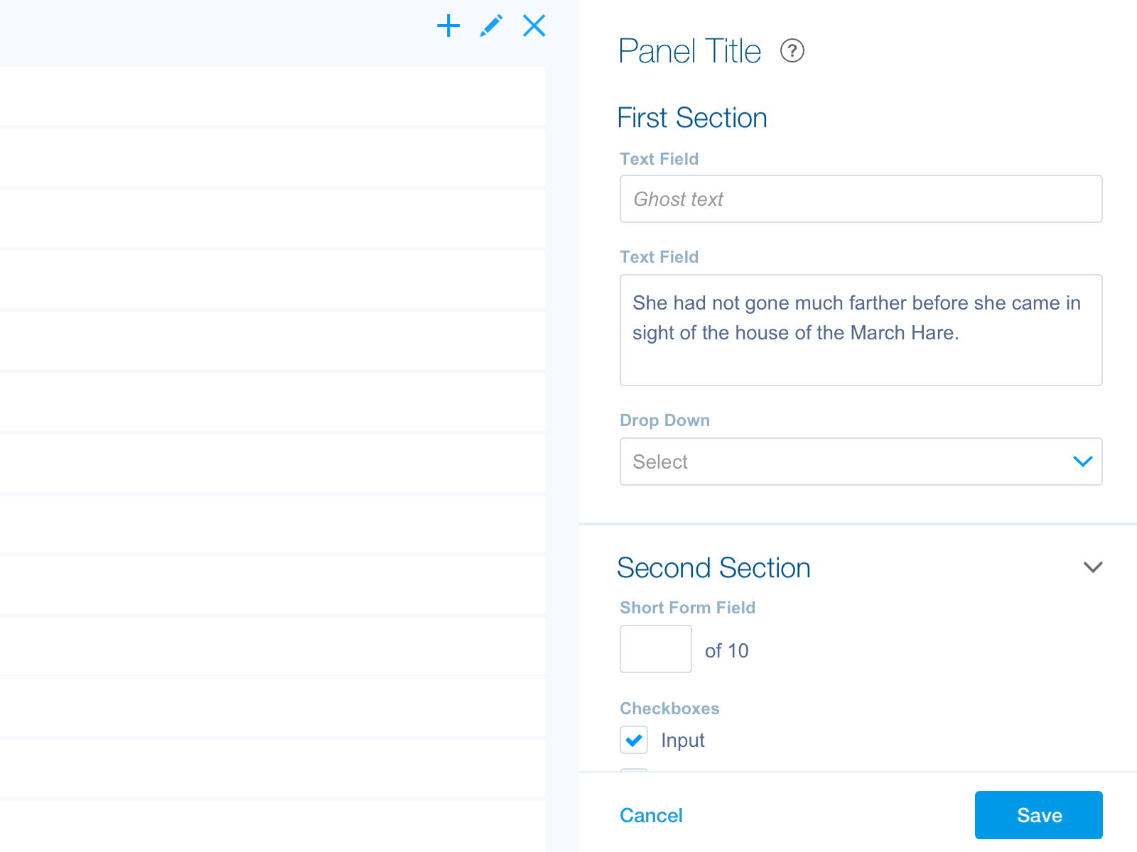 Panel Scrolling with Sticky Section Headers animation animation design desktop enterprise form forms microinteraction pixelgami principle sticky ui web