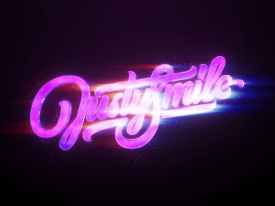 Justysmile animation element3d gif glitch intro liquid logo motion retrowave ui