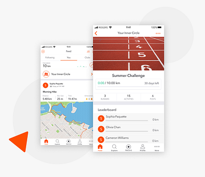 Feature Design for Strava app app ui branding design mobile prototype sketch sport strava ui ux