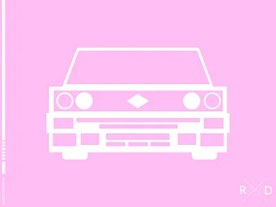 Ford Mustang w Pastels adobe xd graphics pastel pastel colors photoshop vector