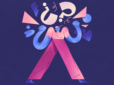 Illustration for Fiverr III character character design color composition design dribbble illustration shapes