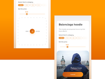 XD Daily Creative Challenge - Marketplace app branding design identity interface logo minimal typography ui ux