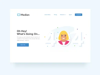 I Say Hey 404 404page error page heman illustration startup ux