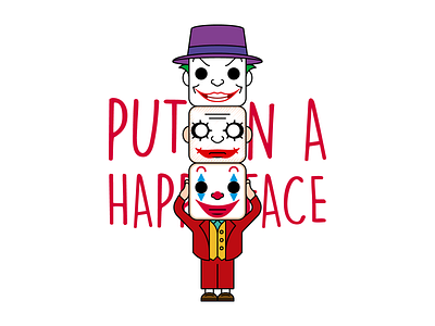 Joker character flat design heath ledger idea illustration jack nicholson joaquin phoenix joker minimal