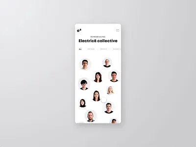 Team directory animation team ui website