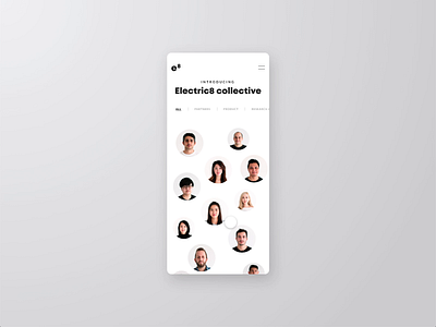 Team directory animation team ui website