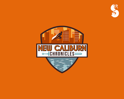 NEW CALIBURN CHRONICLES Logo branding city comic hero identity design logo superhero