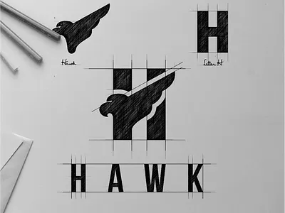 Hawk and Letter H Logo bird bird logo brand branding company design designer garagephic studio graphic h logo hawk hawk logo icon illustration letter h logo vector