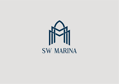 SW Marina - Logo brand branding businesslogo customlogo graphic graphicdesign logo mark type typography vector