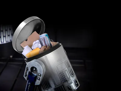 R2D2 collage comedy funny humor humour manipulation photoshop scifi space spaceman star wars star wars day starwars trash