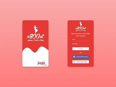 Splash Screen "Njoget" android android app app design login screen mobile mobile app mobile design mobile ui splashscreen ui ui ux design ui design ui ux uidesign uiux ux ux design uxdesign uxui