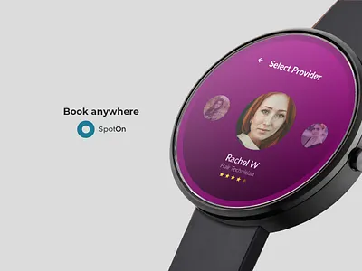 Book Now Smartwatch app appoinment book clock fredy sosa mobile samsung smartwatch time ui ux watch