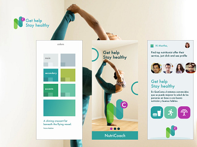 dribbble nutricoach adobexd adobexduikit coach nutritionist prototype realistic
