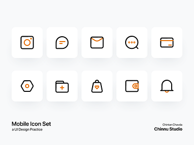 Mobile Icon Set icon icon design iconography iconset mobile design mobile icon